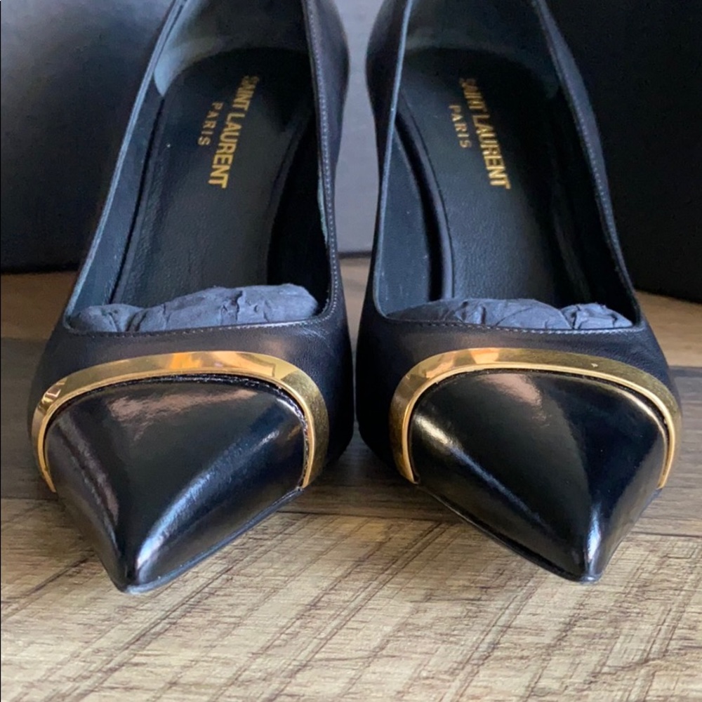 Saint Laurent Paris 80 Pointed Toe Pump - Picture 7 of 8